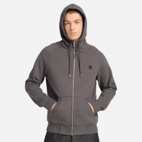 Hoodies com capuz e fecho completo Exeter River para homem