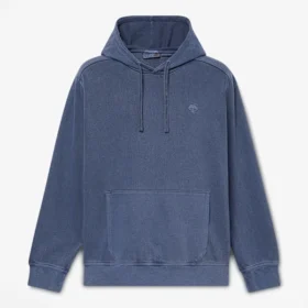 Hoodies com capuz Merrymack River tingidos em peça para homem
