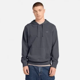 Hoodies com capuz Merrymack River tingidos em peça para homem