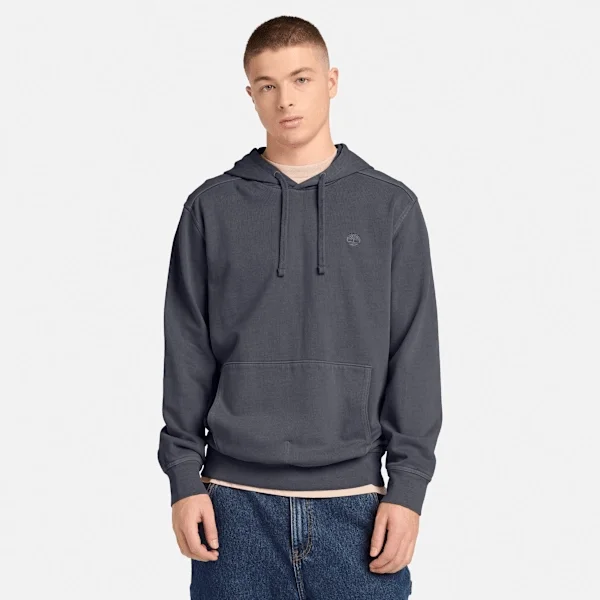 Hoodies com capuz Merrymack River tingidos em peça para homem Hoodies com capuz Merrymack River tingidos em peça para homem