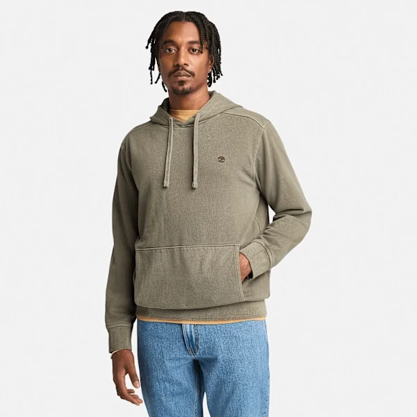 Hoodies com capuz Merrymack River tingidos em peça para homem Hoodies com capuz Merrymack River tingidos em peça para homem