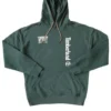 Hoodies com logótipo e palavras nas costas “Green”
