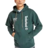 Hoodies com logótipo e palavras nas costas “Green”