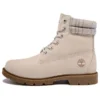 Lindon Woods 6-Inch Boot “Nubuck bege e gola estampada”