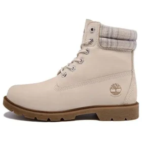 Lindon Woods 6-Inch Boot “Nubuck bege e gola estampada”