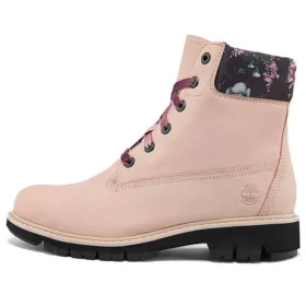 Lucia Way 6-Inch Boot com pingente, impermeável, “Nubuck Rosa Claro”