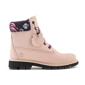 Lucia Way 6-Inch Boot com pingente, impermeável, “Nubuck Rosa Claro”