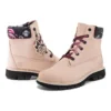 Lucia Way 6-Inch Boot com pingente, impermeável, “Nubuck Rosa Claro”
