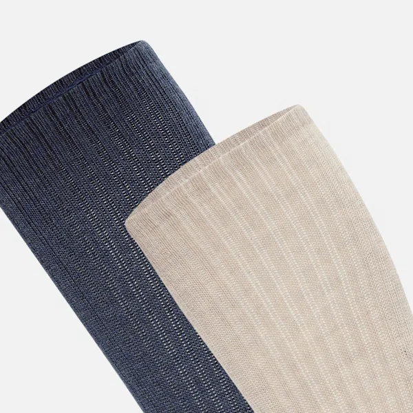 Meias Richford de cano curto com meia almofada, embalagem de 2 pares Meias Richford de cano curto com meia almofada, embalagem de 2 pares