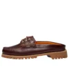 Mules de 3 ilhós “Burgundy Full Grain”
