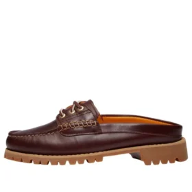 Mules de 3 ilhós “Burgundy Full Grain”