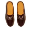 Mules de 3 ilhós “Burgundy Full Grain”