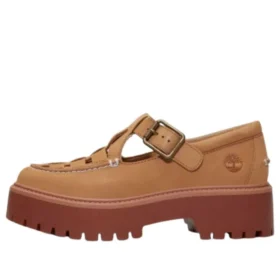 Plataforma Stone Street com fivela “Nubuck bege médio”