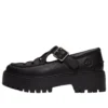 Plataforma Stone Street com fivela “Preto Full Grain”