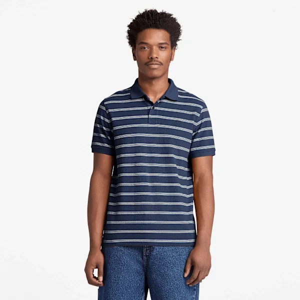 Polos de manga curta às riscas Millers River para homem Polos de manga curta às riscas Millers River para homem