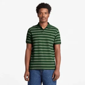 Polos de manga curta às riscas Millers River para homem