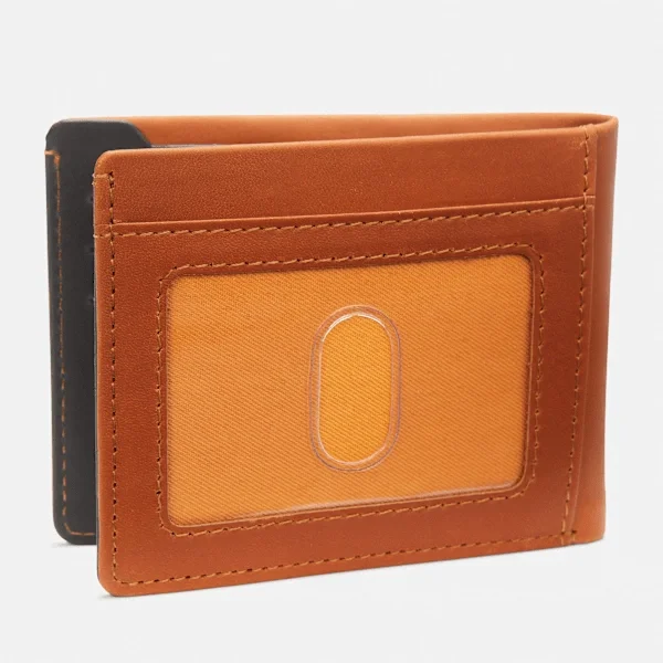 Porta-notas masculino bicolor com janela traseira para porta-documentos Porta-notas masculino bicolor com janela traseira para porta-documentos