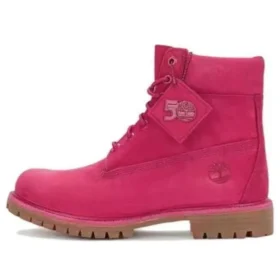 Premium Waterproof Boot de 15 cm Edição 50.º Aniversário “Nubuck Rosa Escuro”