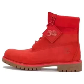 Premium Waterproof Boot de 15 cm Edição 50.º Aniversário “Nubuck Vermelho Médio”