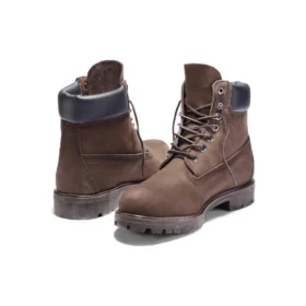 Premium Waterproof Boot de 15 cm “Nubuck castanho médio”