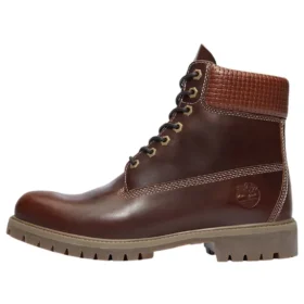 Premium Waterproof Boot de 6 polegadas “Castanho Full Grain Preto”