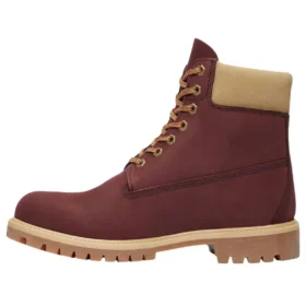 Premium Waterproof Boot de 6 polegadas “Nubuck Bege Borgonha”