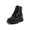 Premium Waterproof Boot de 6 Polegadas “Nubuck Preto com Logótipo Prateado”