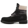 Premium Waterproof Boot de Corte Largo “Nubuck Preto com Rosa”