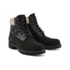 Premium Waterproof Boot de Corte Largo “Nubuck Preto com Rosa”