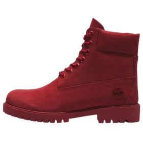 Premium Waterproof Boot Heritage de 6 polegadas “Nubuck Vermelho Escuro”