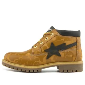 Premium Waterproof Boot Timberland x BAPE Nelson “Trigo e Chocolate”