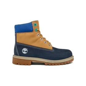 Premium Waterproof Boots de 15 cm “Wheat Blue Navy”