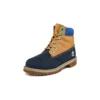 Premium Waterproof Boots de 15 cm “Wheat Blue Navy”