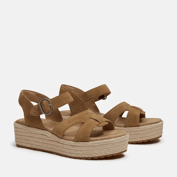 Sandálias femininas Santorini Sun com tira traseira Sandálias femininas Santorini Sun com tira traseira