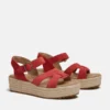 Sandálias femininas Santorini Sun com tira traseira Sandálias femininas Santorini Sun com tira traseira