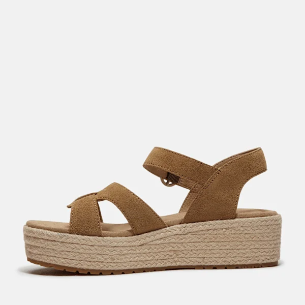 Sandálias femininas Santorini Sun com tira traseira Sandálias femininas Santorini Sun com tira traseira