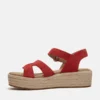 Sandálias femininas Santorini Sun com tira traseira Sandálias femininas Santorini Sun com tira traseira