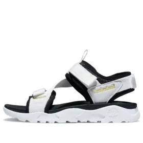Sandálias Ripcord com Duas Tiras “Branco Preto”
