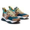 Sapatilhas de materiais mistos Emerald Bay “Teal Multicolorido”