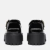 Sapatos femininos de plataforma com fivela em couro envernizado Stone Street Sapatos femininos de plataforma com fivela em couro envernizado Stone Street