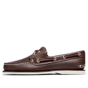 Sapatos náuticos clássicos de dois ilhós “Castanho”