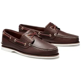 Sapatos náuticos clássicos de dois ilhós “Castanho”