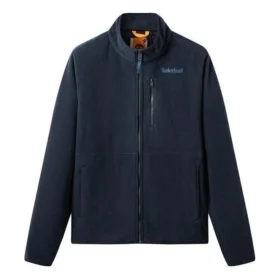 Sweatshirt com logótipo em malha polar e bolsos “Navy”