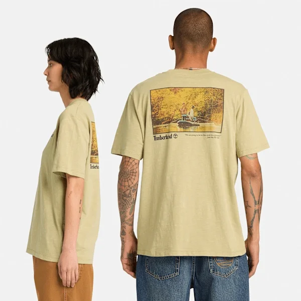 T-shirt com gráfico de pesca T-shirt com gráfico de pesca