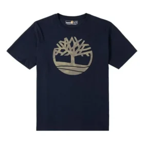 T-shirt com logótipo de árvore “Navy Camou”