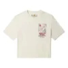 T-shirt Curto com Estampa “Branca”