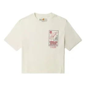 T-shirt Curto com Estampa “Branca”