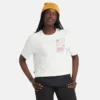 T-shirt Curto com Estampa “Branca”