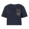 T-shirt curto “Marinho”