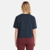 T-shirt curto “Marinho”